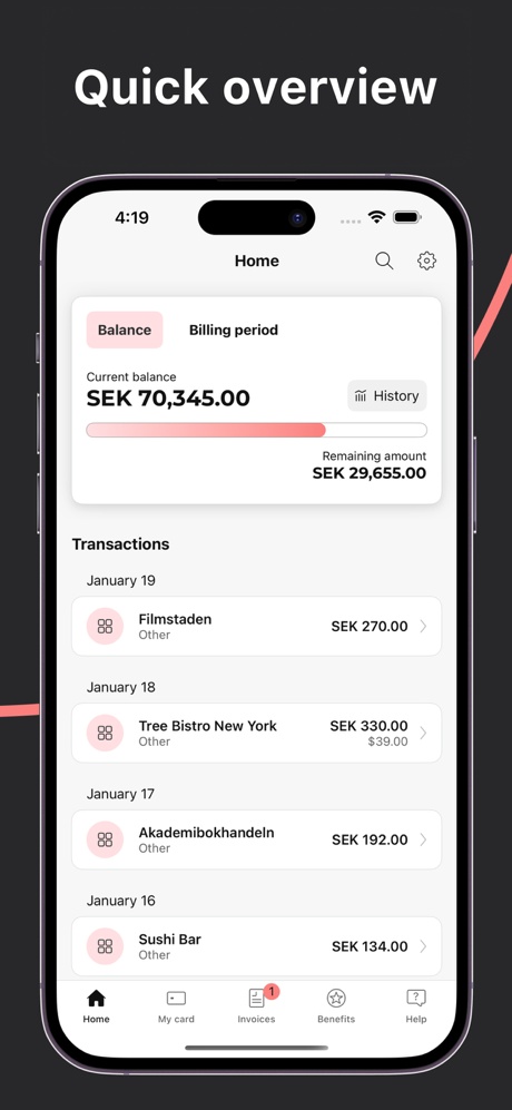 Spendwise screenshot 2