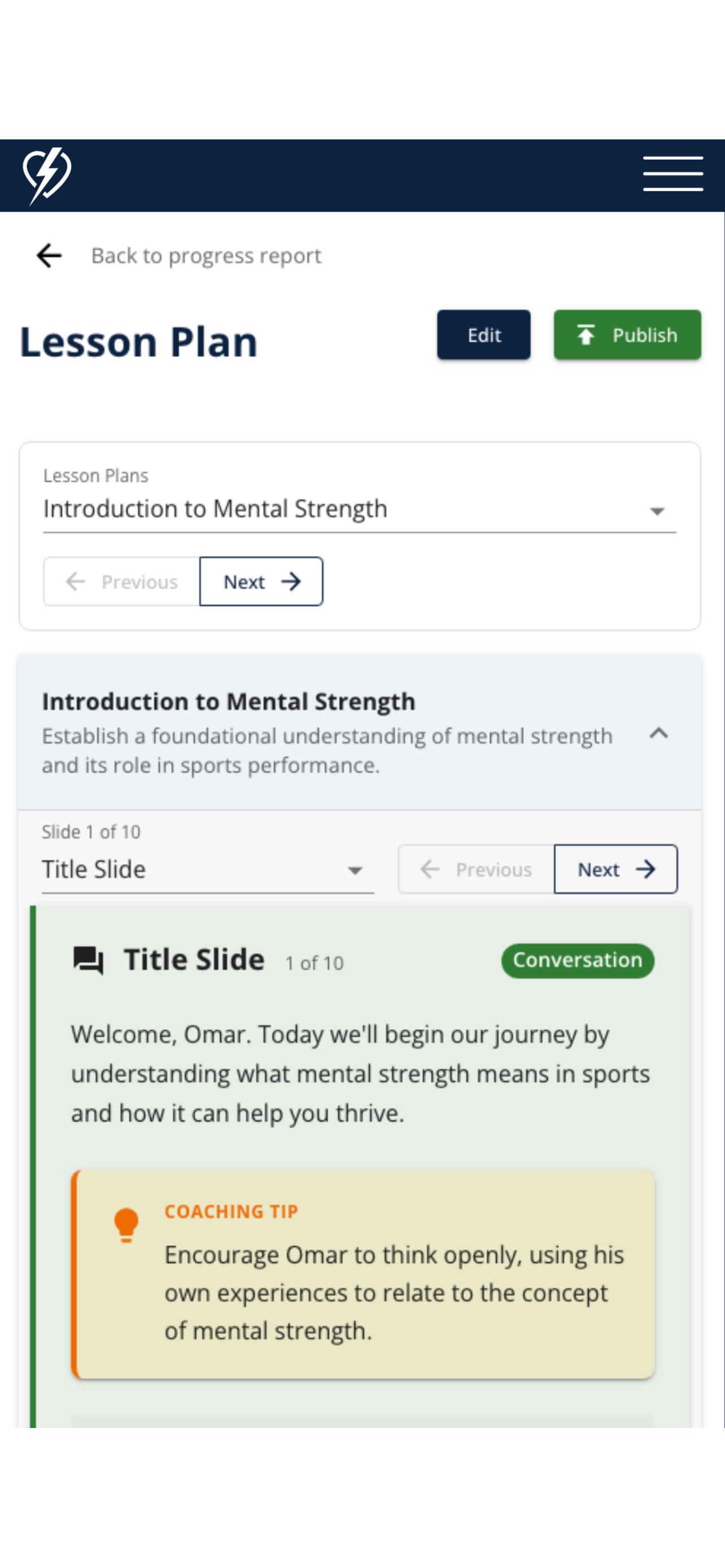 Screenshot 1 of Strong Mind Strong Performance