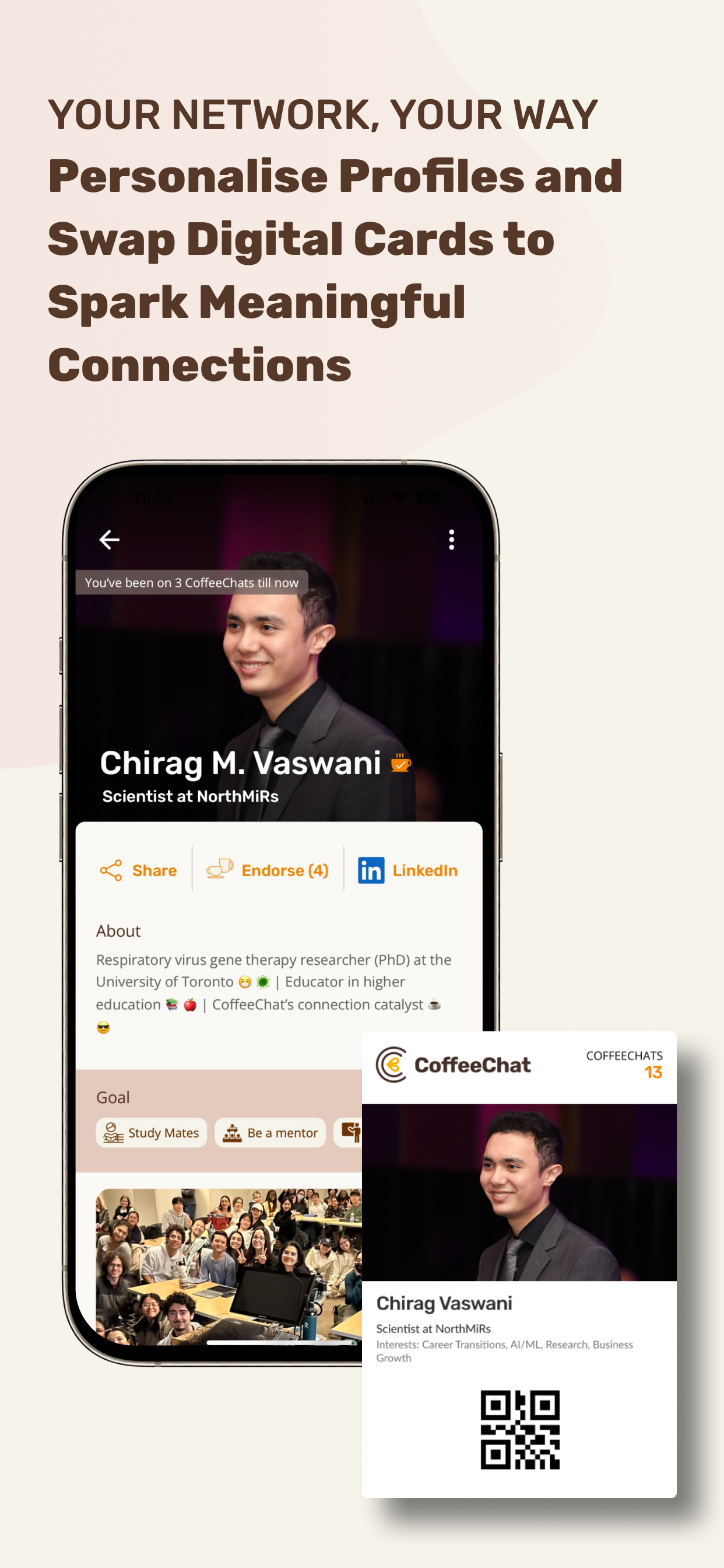 CoffeeChat: Networks Made Real