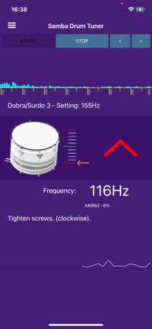 Samba Drum Tuner screenshot