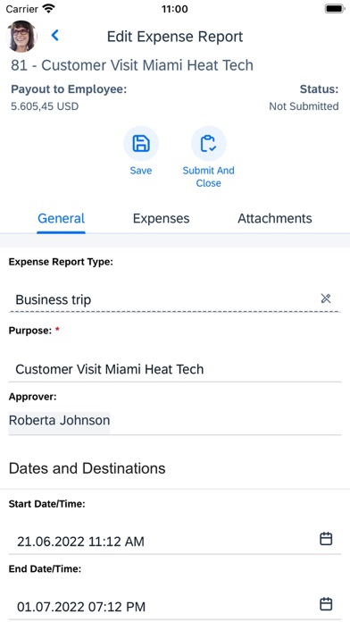 SAP Business ByDesign Mobile iPhone screenshot