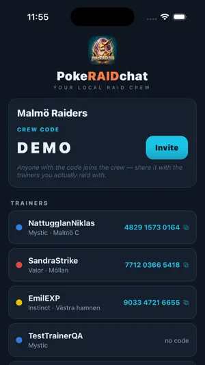 PokeRAIDchat screenshot 2