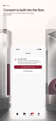 Onlyours: Chat & Shared Vault Screenshot 1 of 3