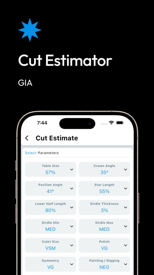 #5. DRC - Diamond Rate Calc (iOS) Podle: Shah Deep Shrenik