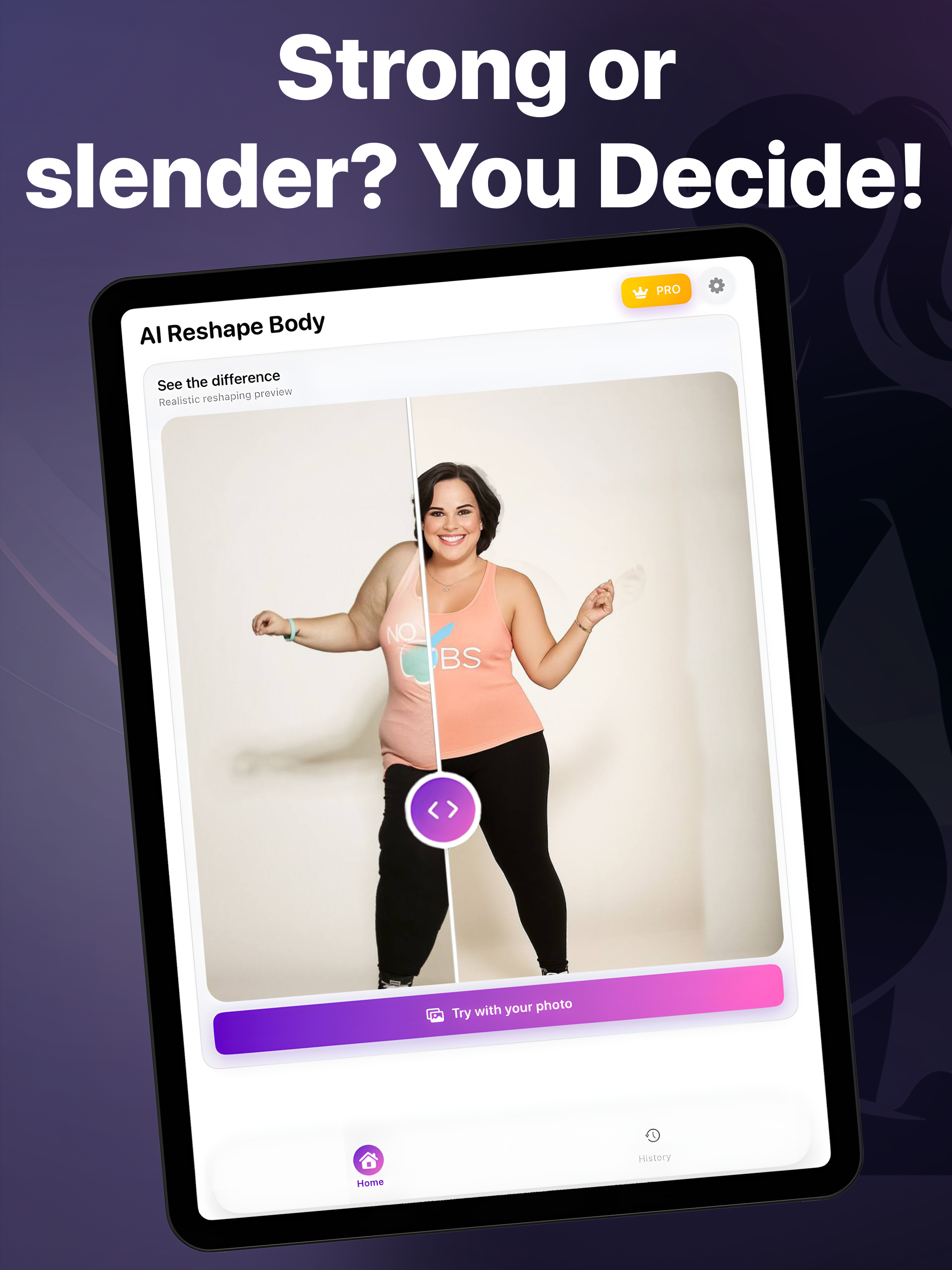 AI body editor - Slim & Skinny