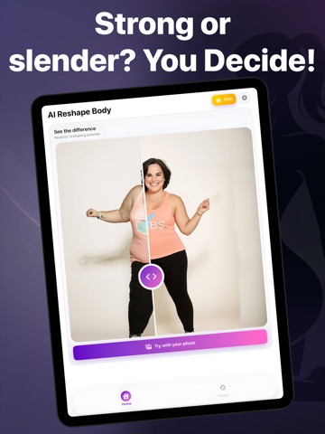 AI body editor - Slim & Skinny iPad screenshot