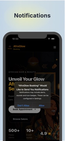 AfroGlow Booking Screenshot 4 of 4