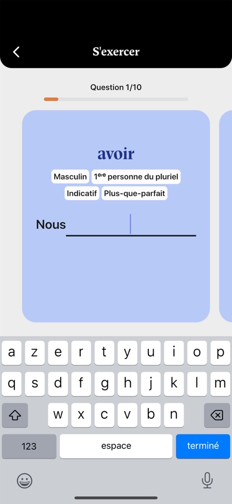 French conjugation! - Education App | MWM