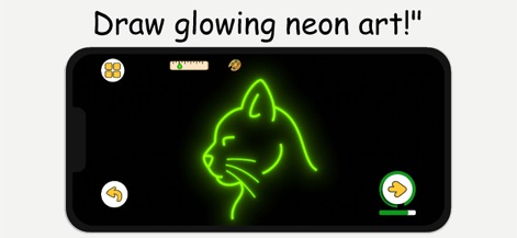 ArtLoop: How To Draw Lessons - This tool allows artists to draw with bright glowing lines, transforming simple sketches into bold, stylized art with vivid neon effects.