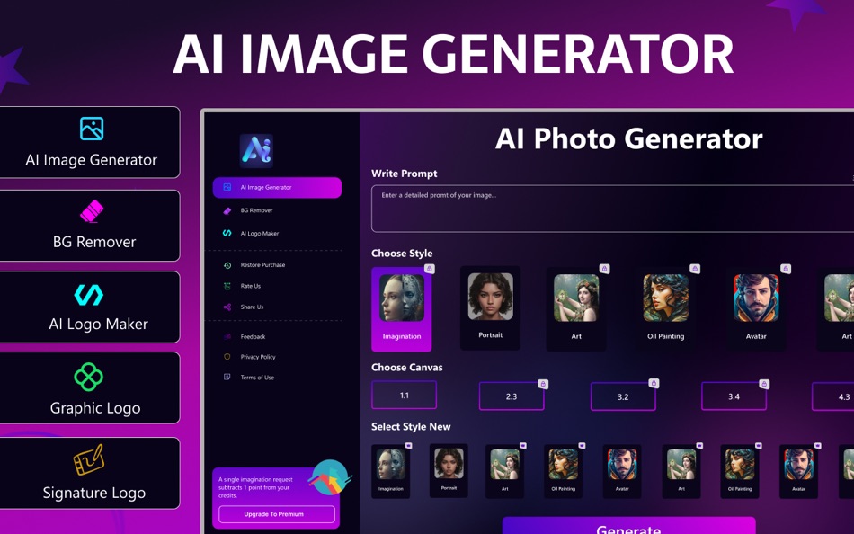 #1. AI Image Generator & Art Photo (macOS) Ved: Arslan Ahmad