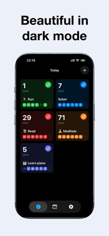 Mnmlist – Habit Tracker iPhone screenshot