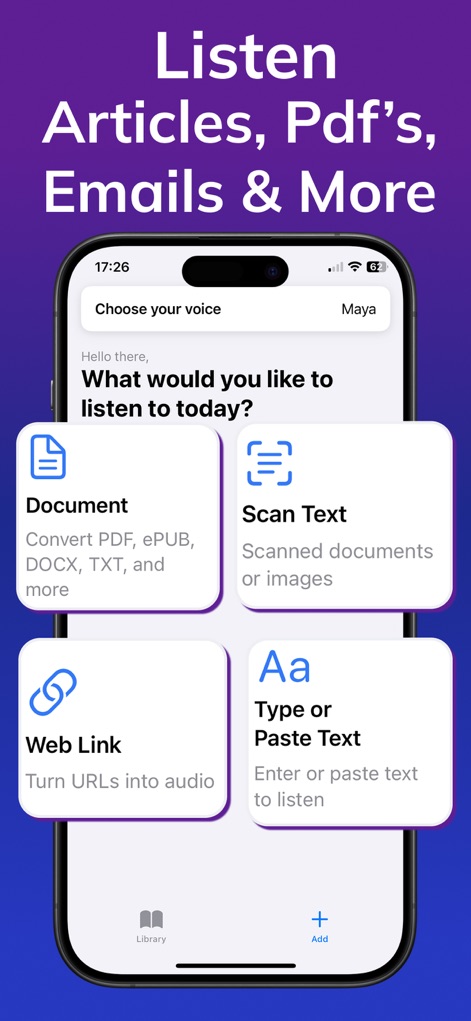 Listen Docs: Text to Speech - Productivity App | MWM