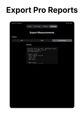Level Tool - Angle Measure iPad screenshot