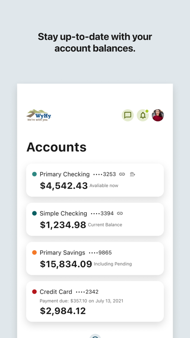 WyHy Mobile Banking Screenshot