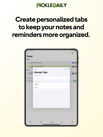 PickleDaily Daily Planner iPad screenshot
