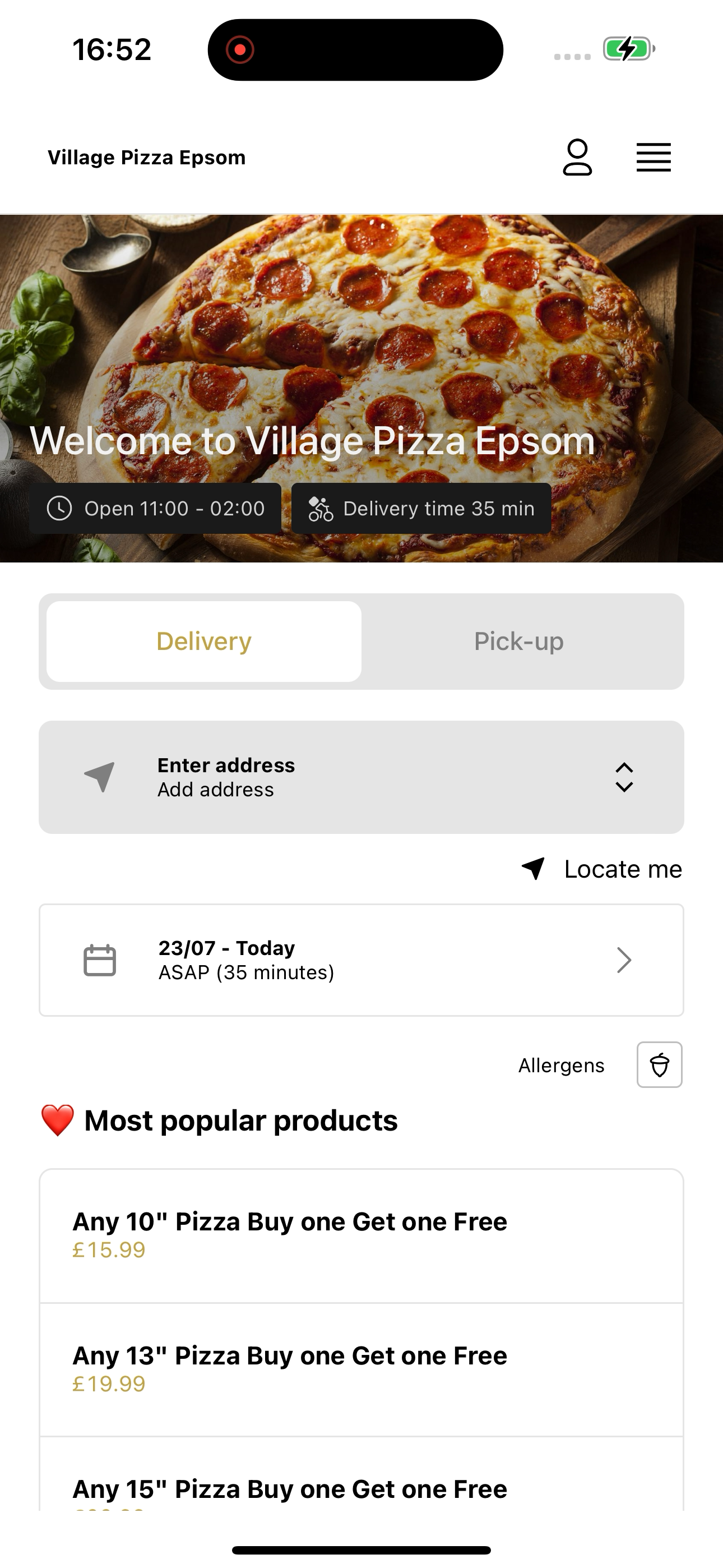 Village Pizza Epsom UK screenshot 6