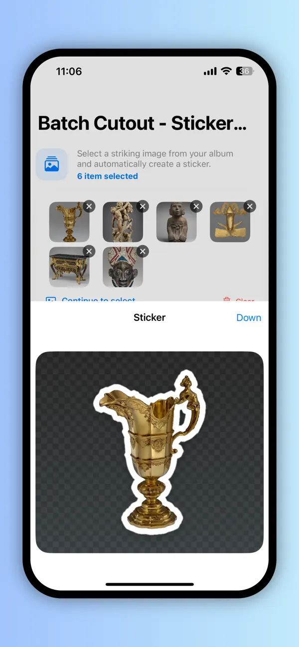 Screenshot #3 pour Batch Cutout - Stickers