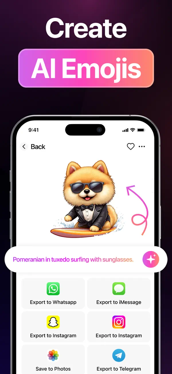 Screenshot #2 pour AI Emoji Maker - Gmoji App