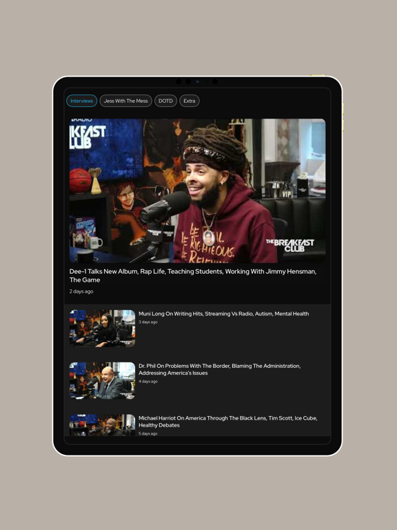 Fly 98.5 iPad screenshot 4 - Music app