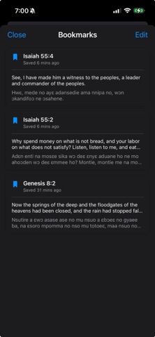 Asante TWI  Bible iPhone screenshot