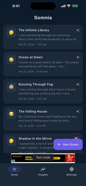Somnia: AI Dream Journal screenshot 1
