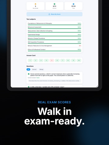 BCBA Exam Prep: ABA & Test iPad screenshot