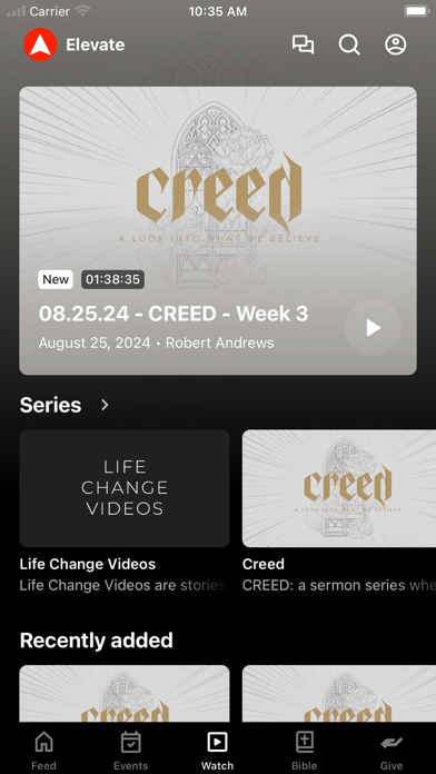 Elevate Church MS Screenshot