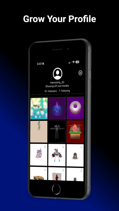 Sparlit: 3D Social Media Screenshot