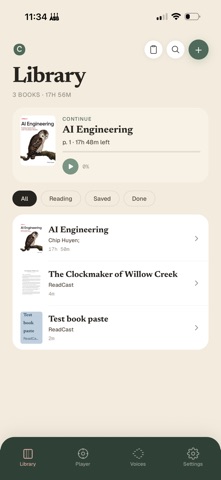 ReadCast : Audio Reader Screenshot 1 of 4