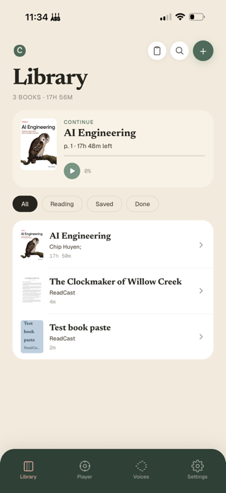ReadCast : Audio Reader Screenshot 1 of 4