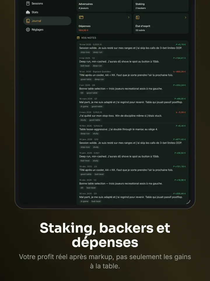 Feltbook sur iPad : capture d’écran 7 sur 9