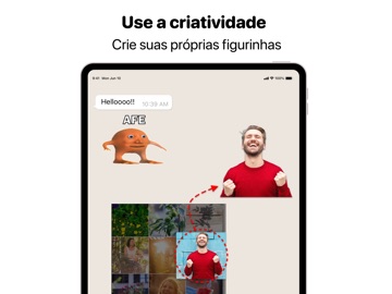 Top Figurinhas WASticker Maker iPad screenshot 1