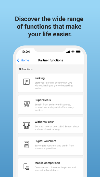 prepaid TWINT & other banks iPhone screenshot 4 - Finance app