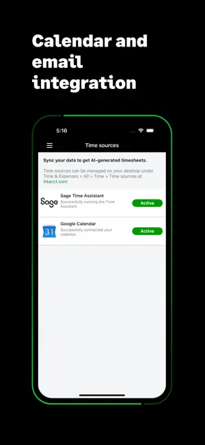 Sage Intelligent Time & Exp. screenshot 4