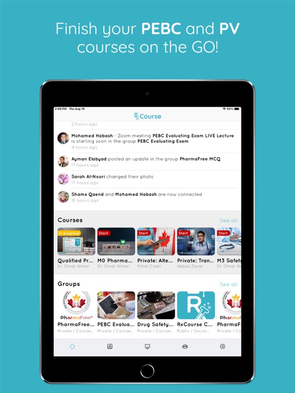 RxCourse iPad screenshot