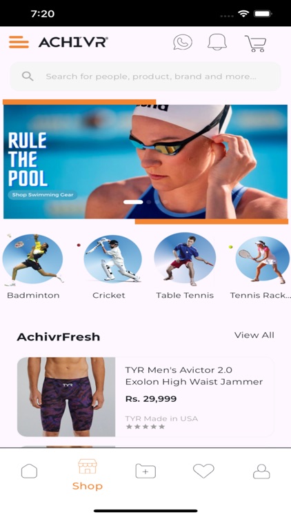 Achivr: Sports Gear & Network