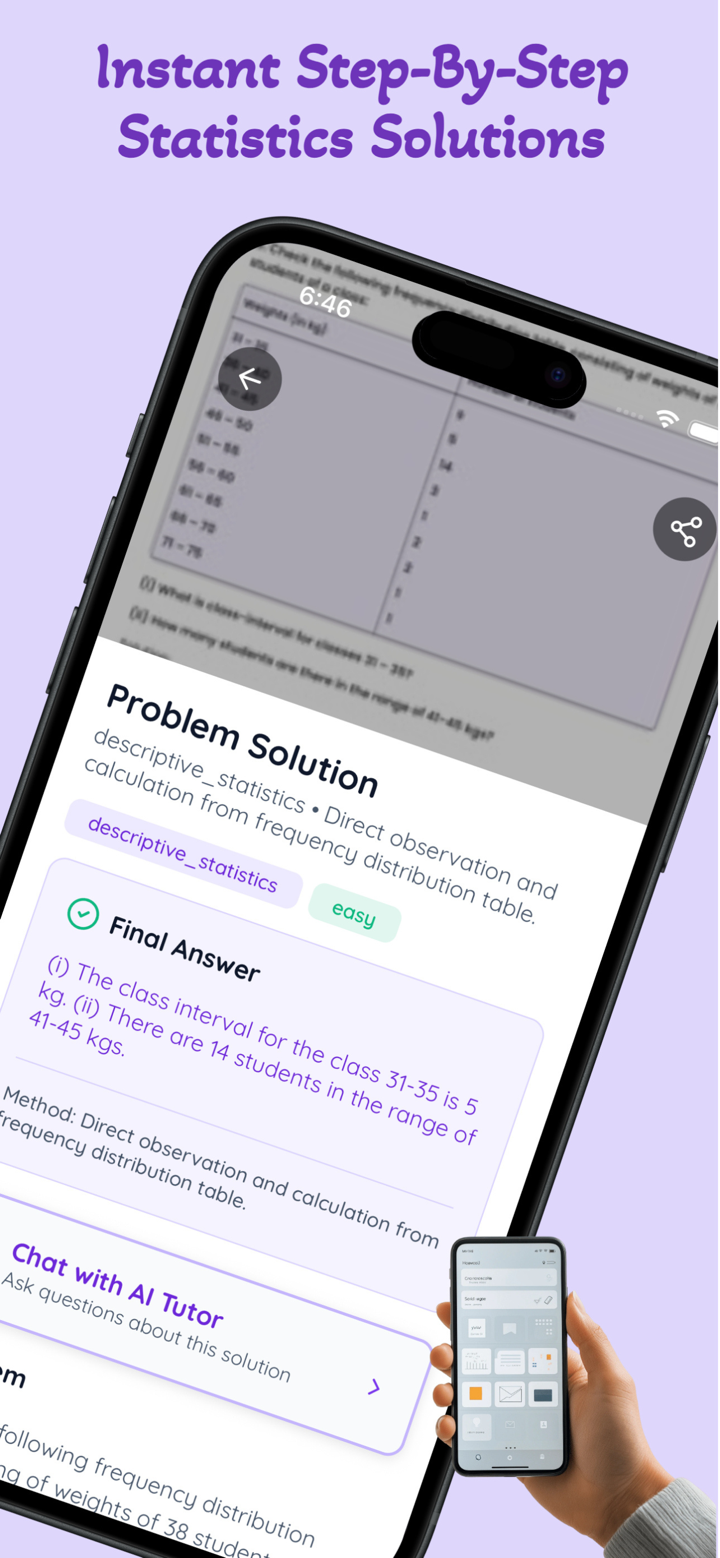 Statistics AI: Math Solver screenshot 2