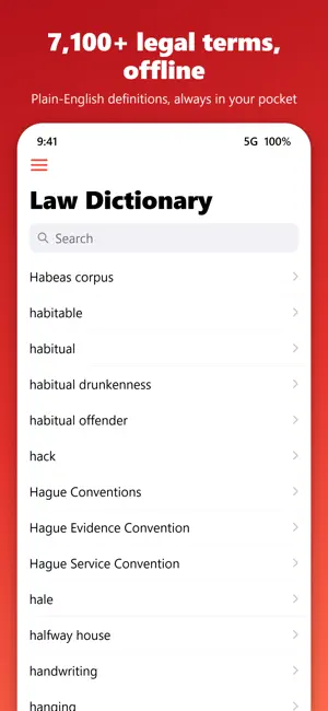 Law Dictionary Offline screenshot 1