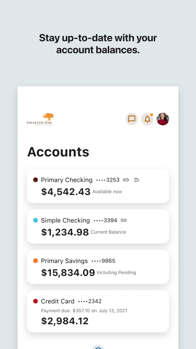 Charter Oak Federal CU Screenshot