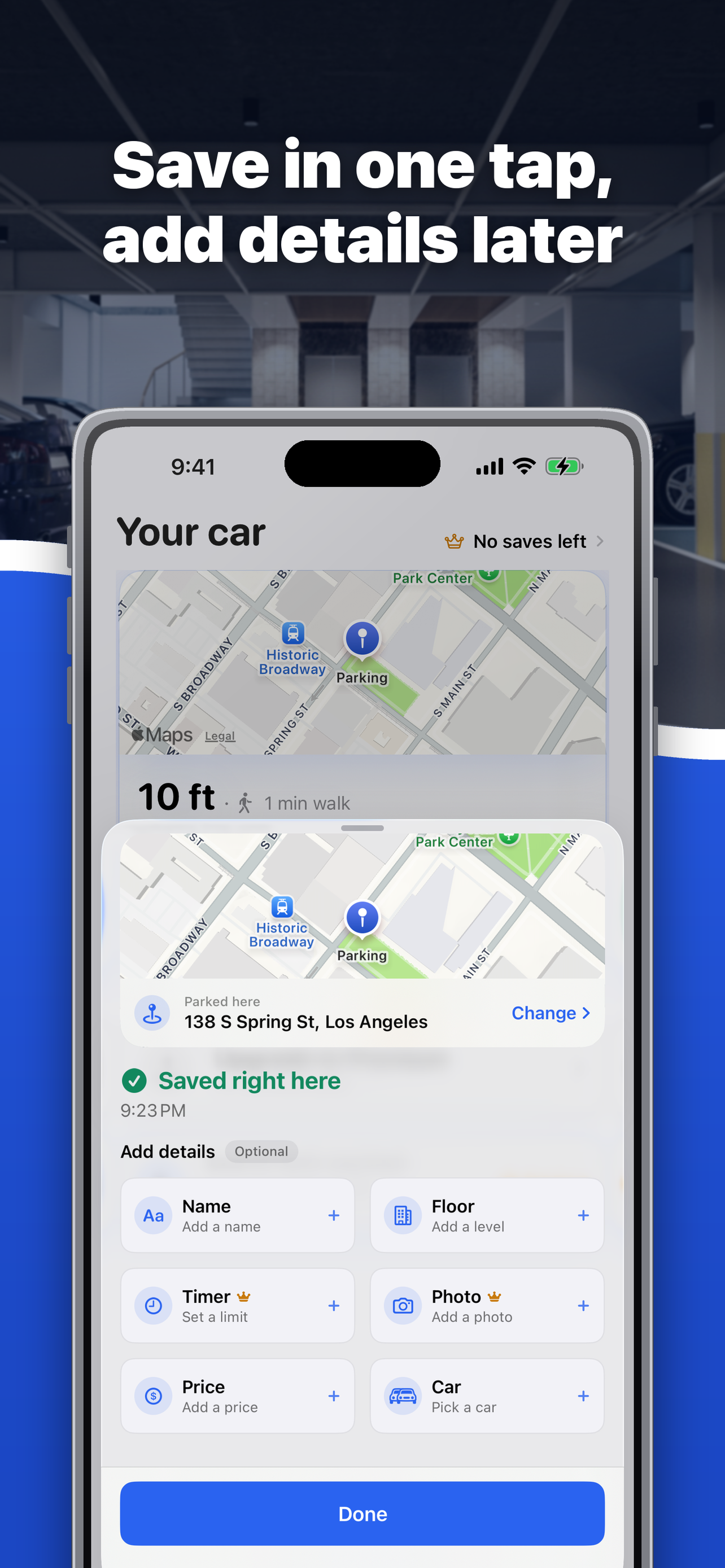 Where’s My Car: Find Parking screenshot 2