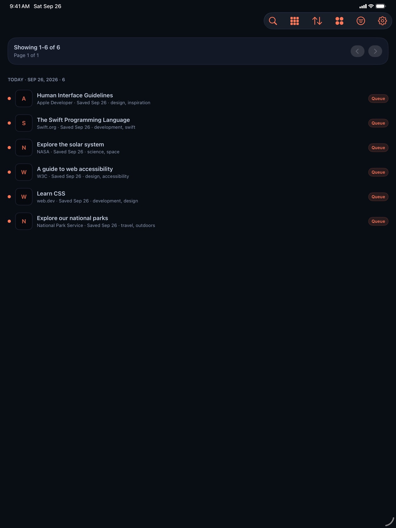 Screenshot 6 of CodeSplash Bookmarks