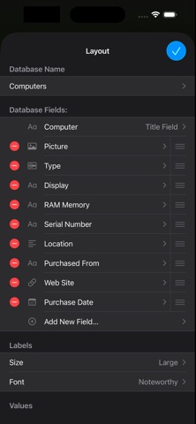 iDatabase screenshot