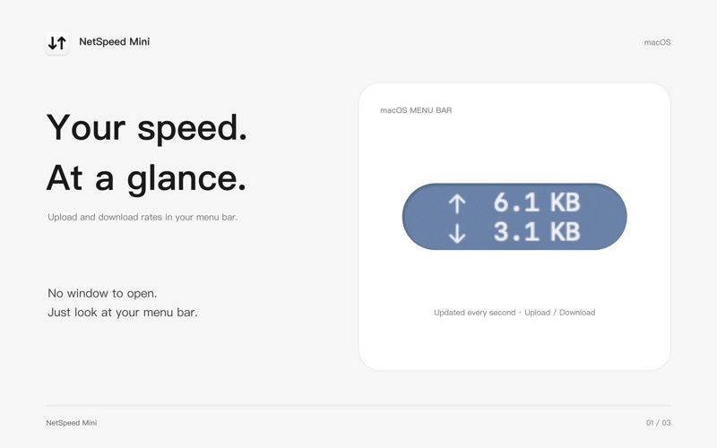 NetSpeed Mini screenshot 1