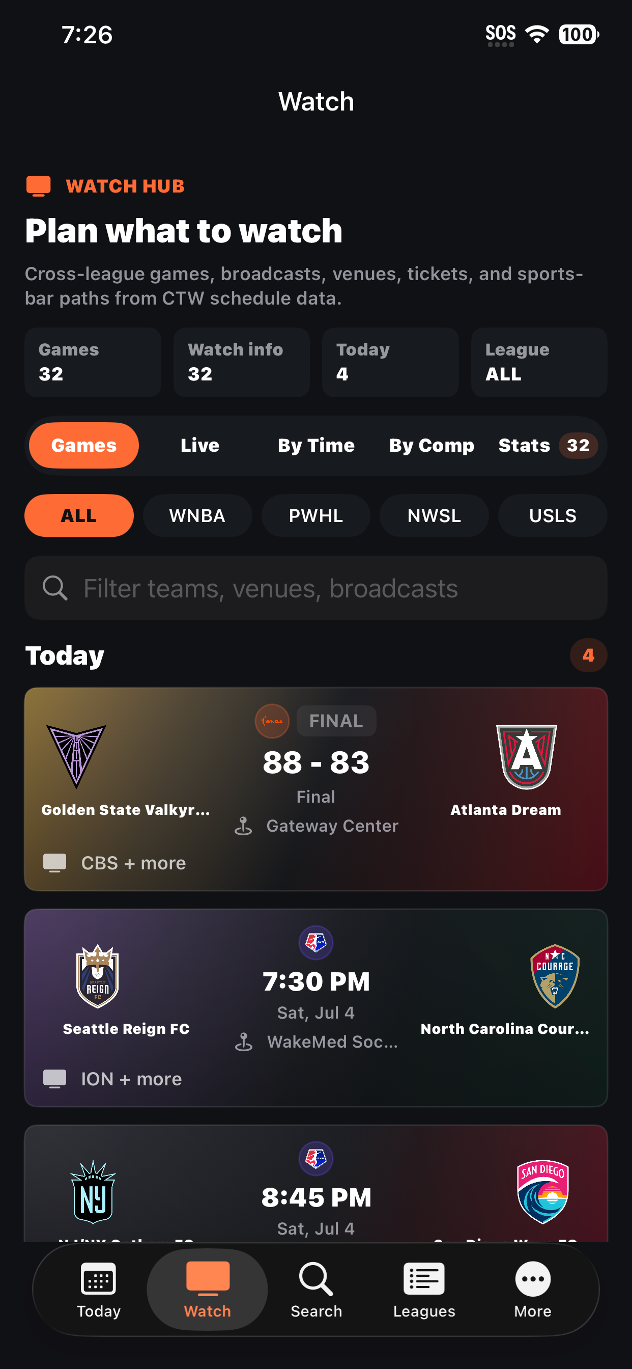Catch the W: Women's Sports screenshot 2