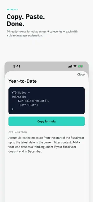 DAX Snippets screenshot 2