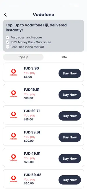 Pacific Top-up screenshot 3