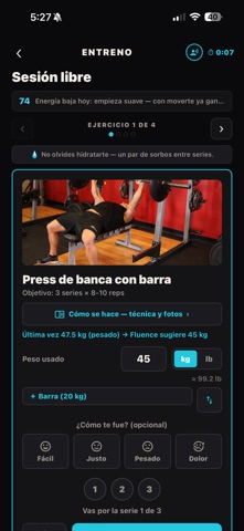 FLUENCE GYM iPhone screenshot