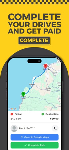 Whish Taxi Driver iPhone screenshot