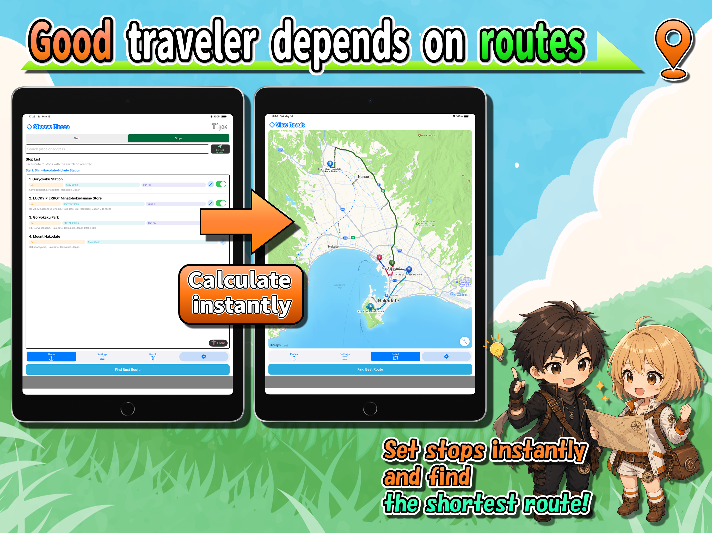 RouteLoop - provide a route