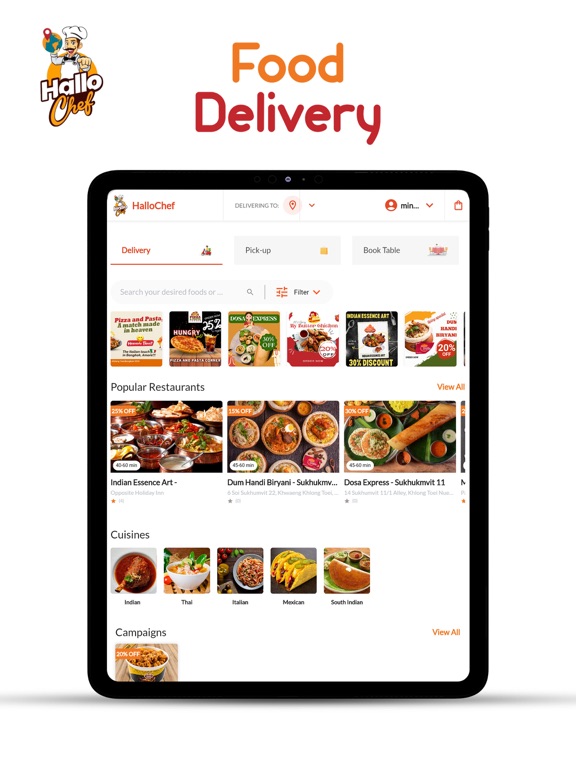 Hallo Chef - Food Delivery ipad screenshot 4